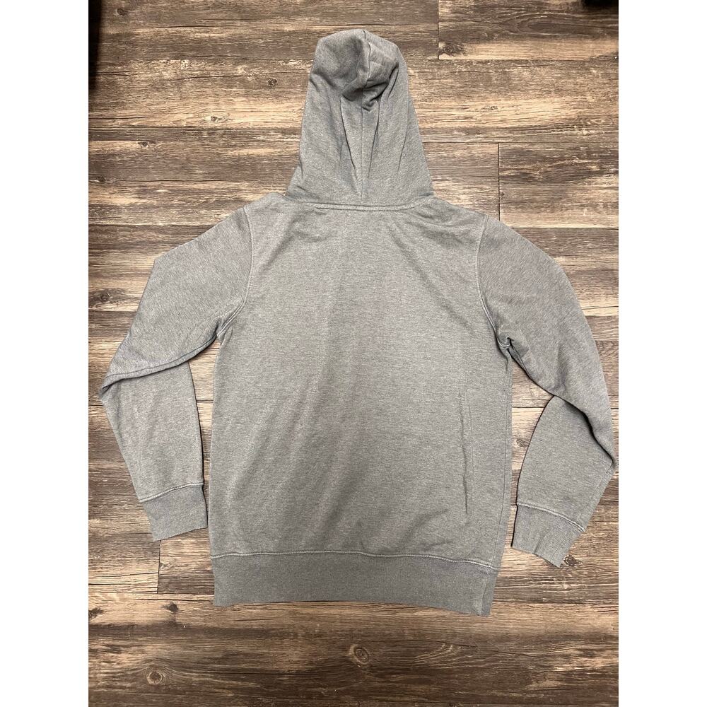The North Face Hoodie Gray Red Box Logo Never Stop Exploring Men’s S Women’s M - Picture 3 of 9